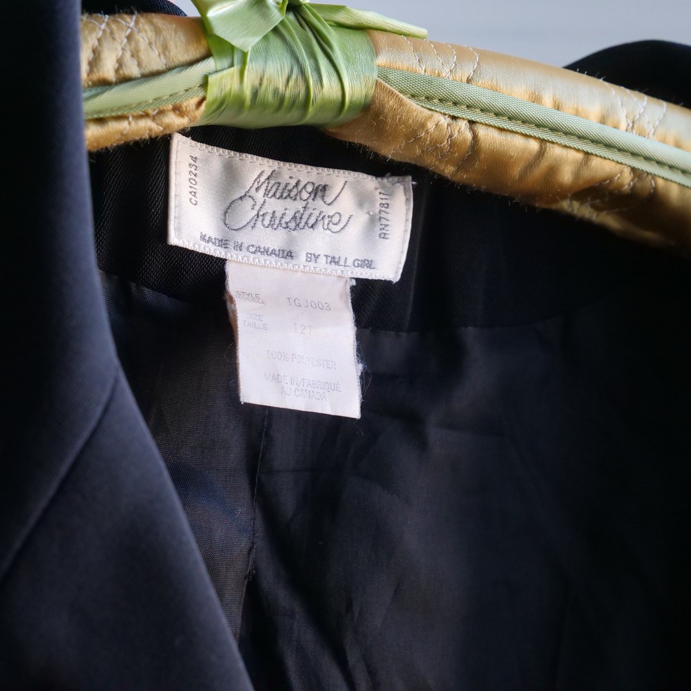 90s Maison Christine black double breasted‎ longline blazer - Picture 4 of 8